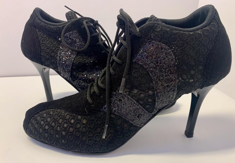 High Heel Sneakers Dance Tango Suede Leather Sole image 6