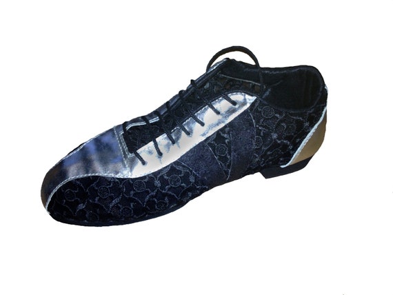 silver dance sneakers