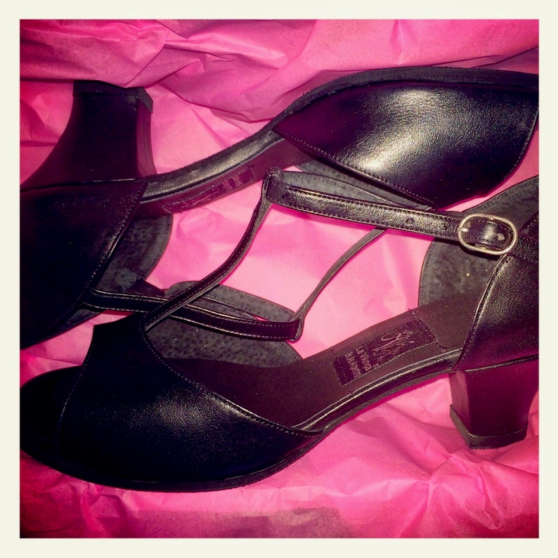 Organic Leather Practice Shoes Black ECO Leather Shoes La Vikinga Shoes Dance Shoes Dance Sole Suede Sole