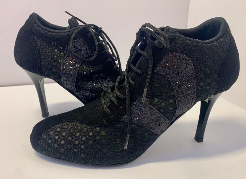 High Heel Sneakers Dance Tango Suede Leather Sole image 3