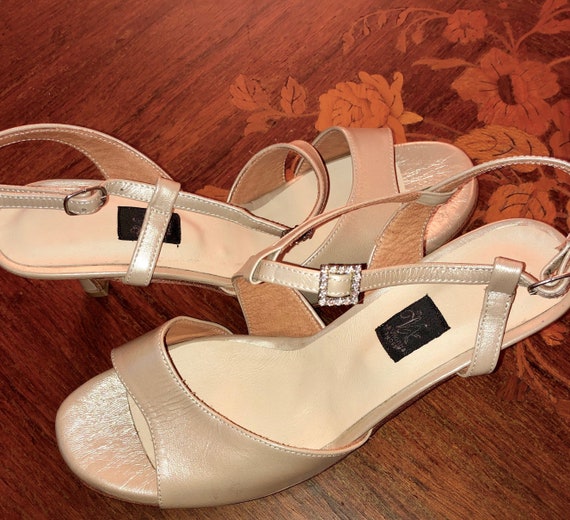 closed toe open back heels