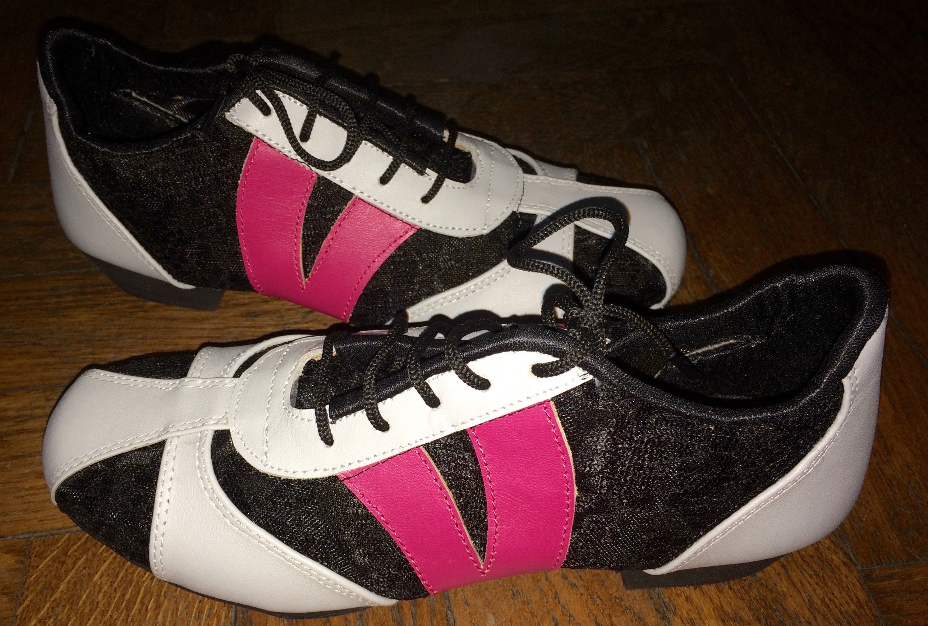 Gray & Black Leather Dance Sneakers / Leather Practice Shoes / Etsy UK