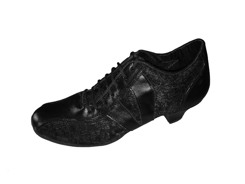 Tango Sneakers La Vikinga Shoes Tango Shoes BLACK Dance Sneakers Practice Shoes Leather Shoes