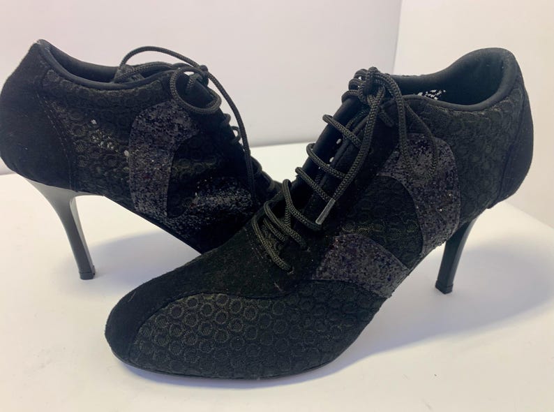 High Heel Sneakers Dance Tango Suede Leather Sole image 4
