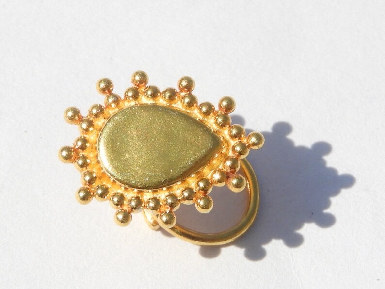 Indian Nose Ring92.5 Sterling Silver Nose Ring22 Kt Gold PolishedNose StudNose BaliPierced Nose Rings Gift For Her