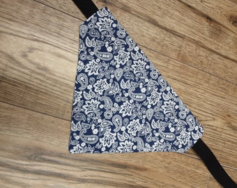 Dog Bandana - Blue Paisley Bandana