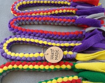 Strong Fleece Dog Tug Toy/Braided Interactive Play