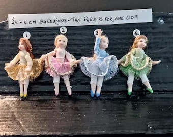 Miniatur Puppenhaus Puppen - Ballerina - 4 cm