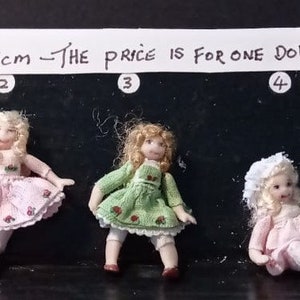 Miniature Dollhouse Dolls - 3,5 cm