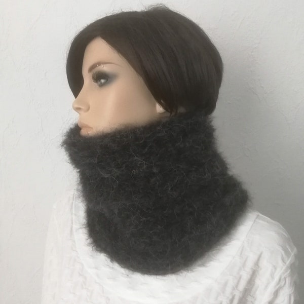 snood femme en alpaga et laine, grand col doux & chaud, accessoire de mode hiver , laine, écharpe col tour du cou fil très doux,cadeau femme