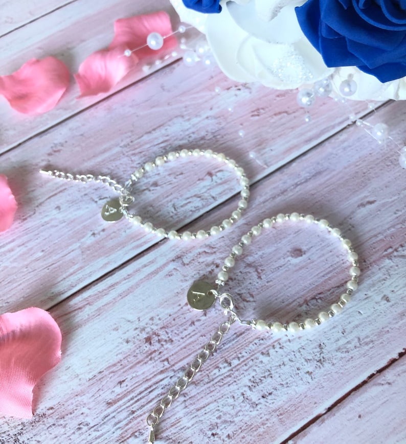Flower Girl Gift Pearl Bracelet Flower Girl Bracelet Etsy
