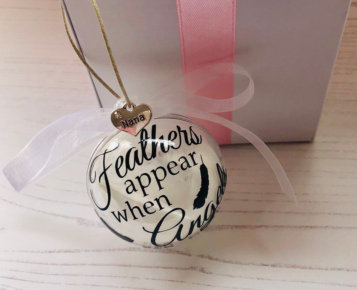Memorial Bauble Personalised Christmas Bauble Memory Bauble Etsy UK