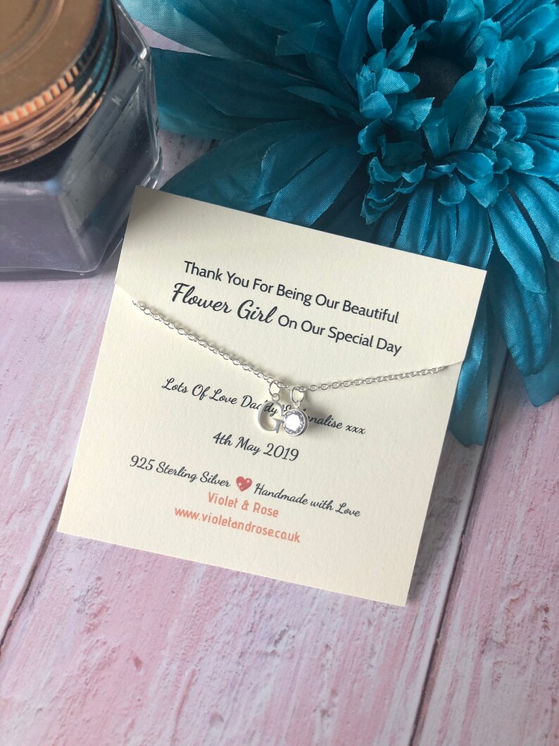Flower Girl Thank You Gift Bridesmaid Gift Personalised Etsy UK