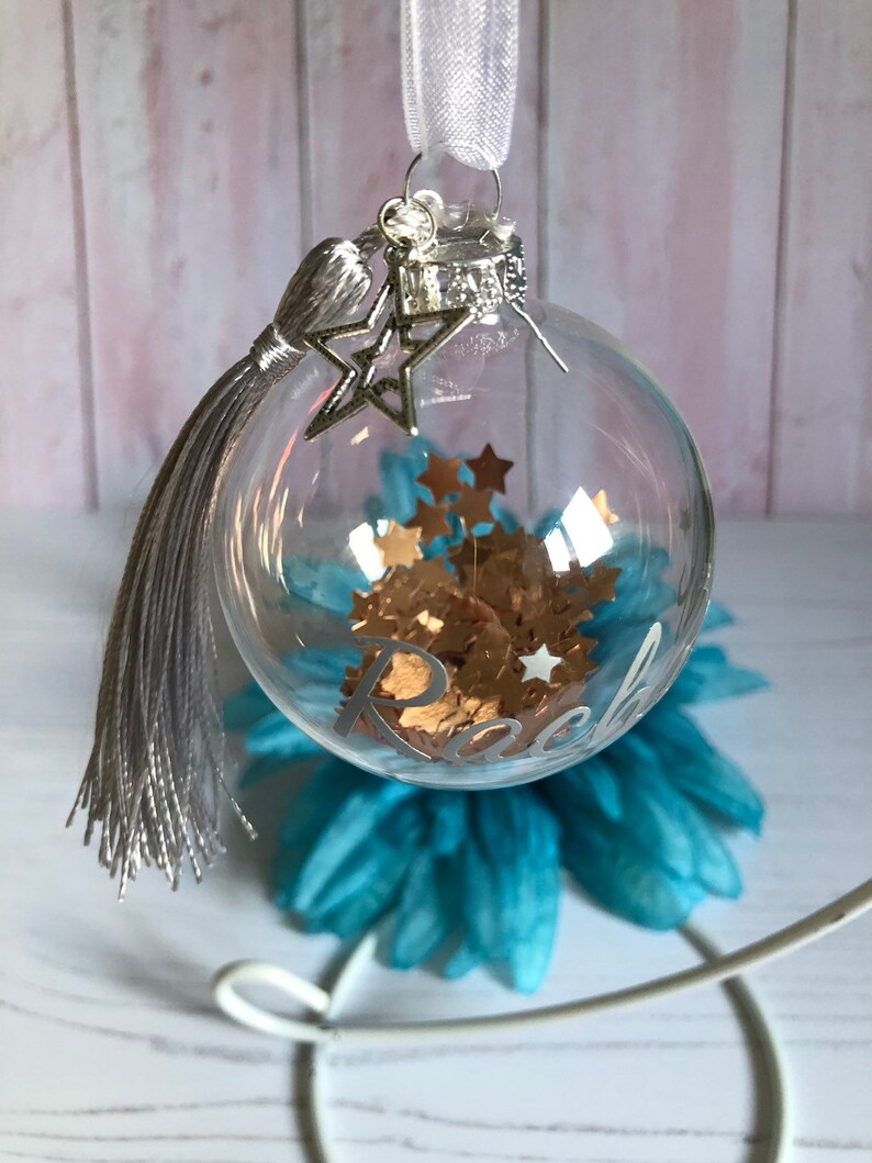 Personalised Bauble Christmas Tree Bauble Rose Gold Bauble Etsy UK