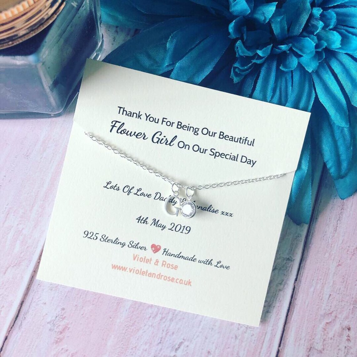 Flower Girl Thank You Gift Bridesmaid Gift Personalised Etsy UK