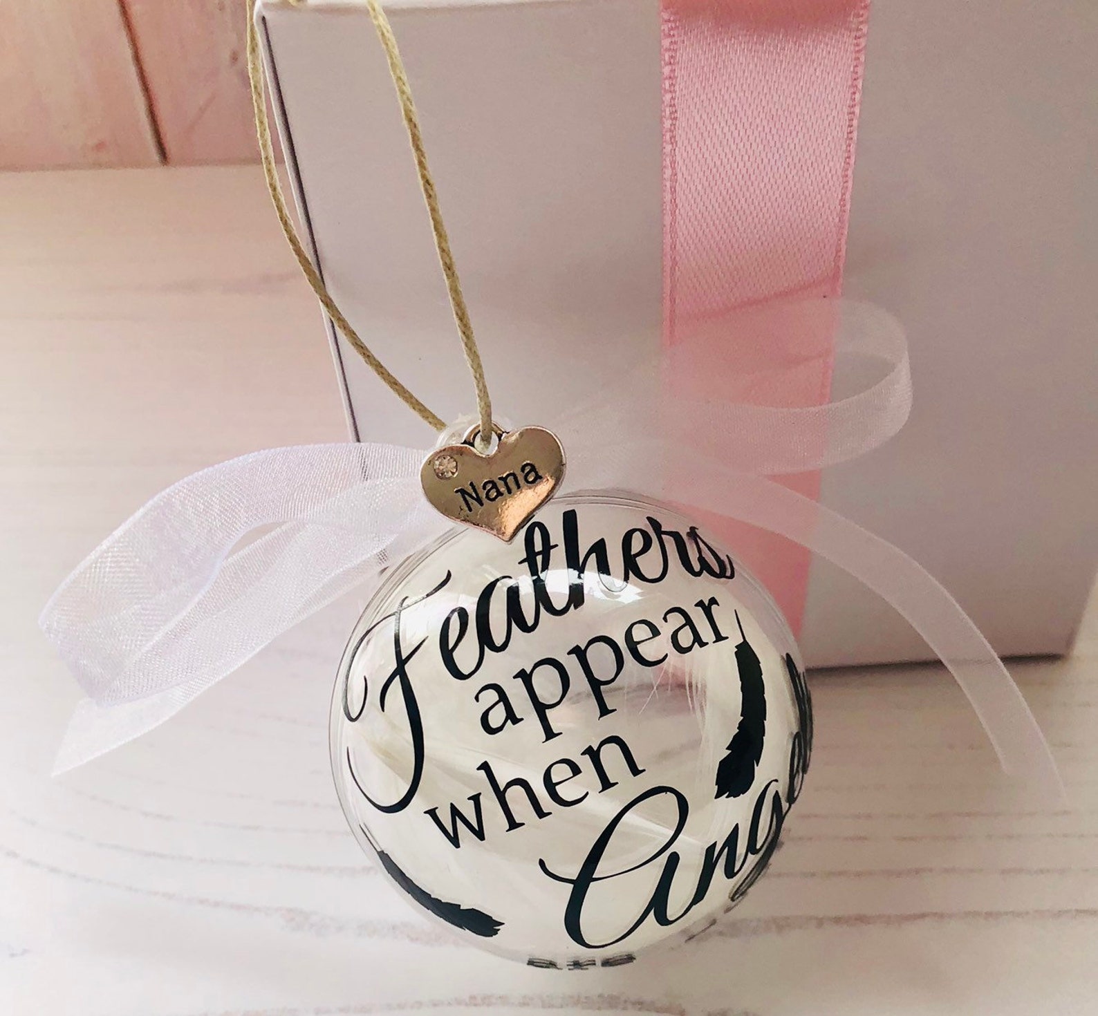 Memorial Bauble Personalised Christmas Bauble Memory Bauble Etsy UK