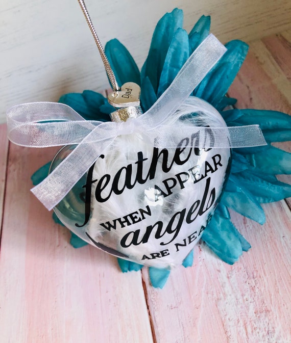 LARGE In Memory Memorial Candle Christmas Bauble Tree Decoration Personalised