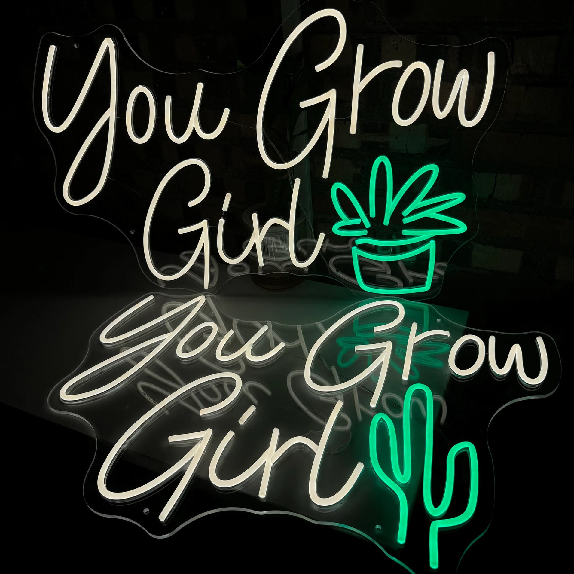 You Grow Girl Neon Sign, Led Neon Sign, Neon Bar Sign, Custom Wedding Neon Sign, Wedding Decor, Neon Sign, Wall Backdrop, Room Decor, Home Decor