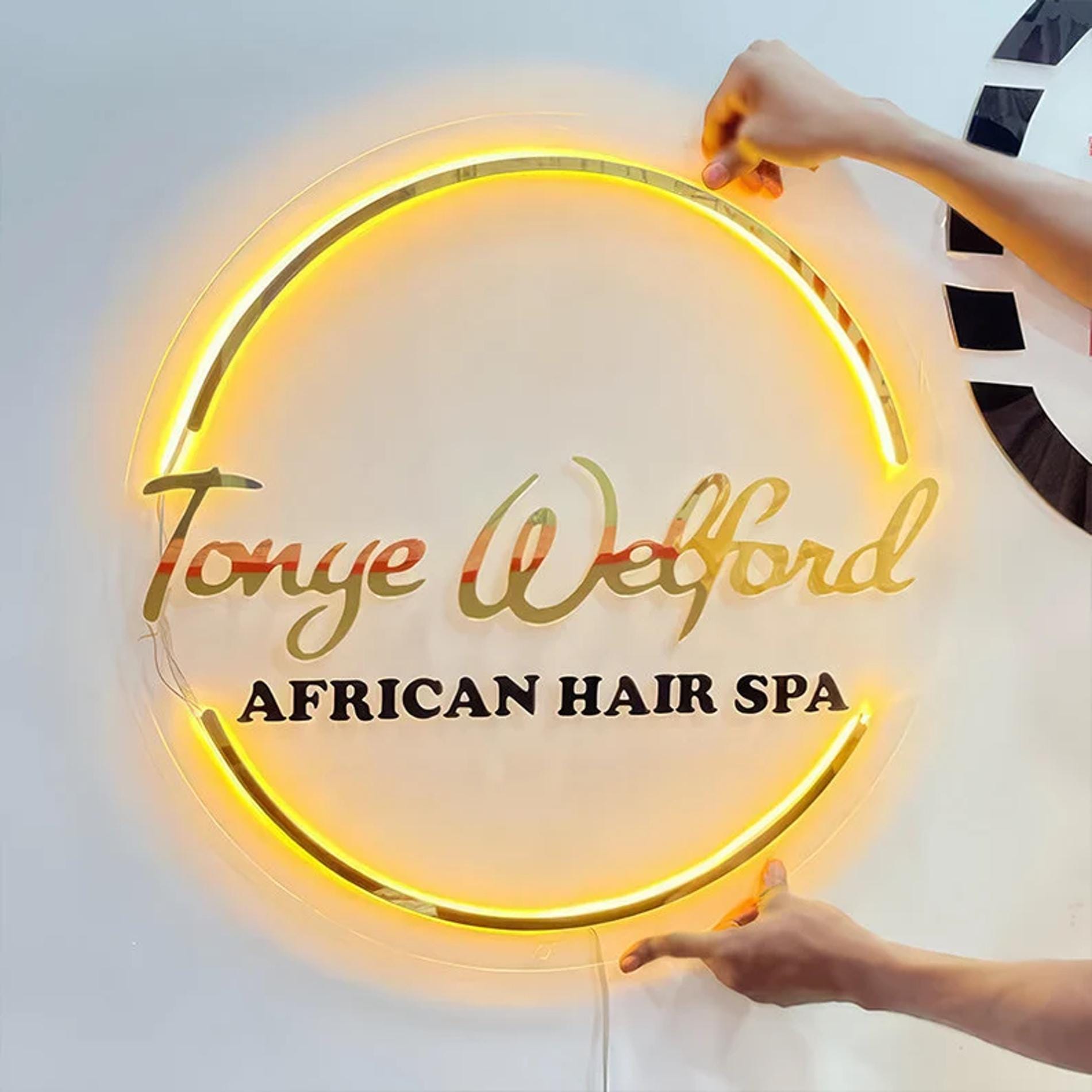 Custom LED Business Neon Sign, Acrylic Logo Sign, Custom Backlit Acrylic Sign, Frosted Acrylic Sign, Custom Business Sign, LED Business Sign