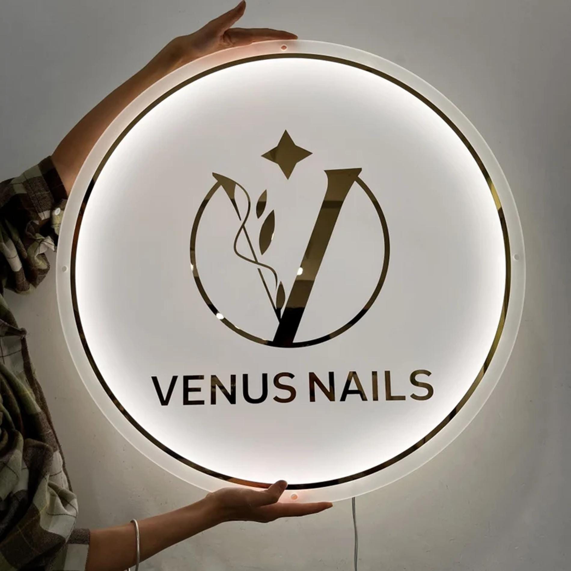 Custom LED Business Neon Sign, Acrylic Logo Sign, Custom Backlit Acrylic Sign, Frosted Acrylic Sign, Custom Business Sign, LED Business Sign