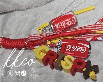 Handmade Crispy cola drink keychain