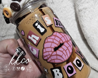 16 oz Chisme Coffee Snow Globe Tumbler with Whipped Topper & 3D Charms