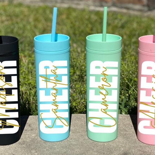 Cheer Tumbler Custom Tumbler Cheerleader Team Gifts Etsy