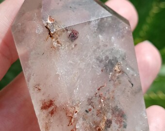 0.15LB Beautuful Natural Four Seasons Garden Ghost Phantom Lodolite Inclusion Scenic Quartz Crystal