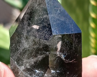 Natural Garden Ghost Quartz Crystal Tower (1.5 inch)