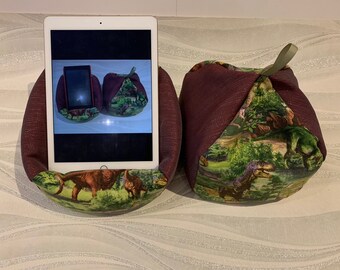 Dinosaur iPad Pro iPad Stand Nintendo Switch Pillow Kindle Device E-Reader Tablet Cushion Holder Iphone Phone Pouch Glasses Case Key Fob