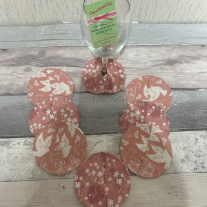 Coasters - Wine Coasters Wine Cozies Gin Brandy Champagne Glass Coaster Wine Glass Slippers Wine Coaster Pocket Wine Stemware Gift.