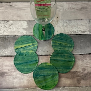 Various Green - Wine Coasters Wine Cozies Brandy Champagne Gin Glass Coaster Wine Glass Slippers Wine Coaster Pocket Wine Stemware Gift