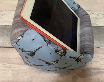 Pheasant iPad Pro Cushion iPad Stand Tablet Beanbag Support Pillow Kindle Device Stand E-Reader Bookmarks Desktop Tidy Iphone Phone Holder