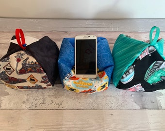 Verschiedene Telefon Kissen passt für alle Handys iPhone Halter Handy Rest Kissen Handy Geräteständer Smartphone Sitzsack Halter Schreibtisch Tidy