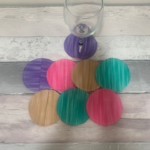 Various Fabrics - Wine Coasters Wine Cozies Brandy Champagne Gin Glass Coaster Wine Glass Slippers Wine Coaster Pocket Wine Stemware Gift