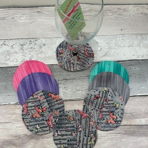 Coasters - Wine Coasters Wine Cozies Gin Brandy Champagne Glass Coaster Wine Glass Slippers Wine Coaster Pocket Wine Stemware Gift