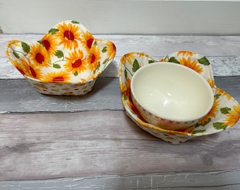 Various Microwave Bowl Cozies. Soup Bowl Cosy Microwavable bowl holder Bowl Hugger Birthday Gift  Mum Grandma Her Friend House warming gift.