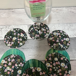 Coasters - Wine Coasters Wine Cozies Gin Brandy Champagne Glass Coaster Wine Glass Slippers Wine Coaster Pocket Wine Stemware Gift.