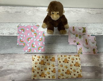 Premature Baby Bonding Squares. Prem gift. Baby gift. NICU baby gift. Baby shower gift. Newborn mini blanket square.