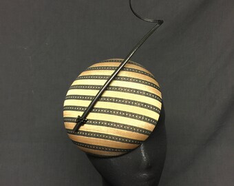Black and Bronze Fascinator