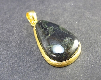 Rare ISUA Stone Silver Pendant From Greenland - 1.7" - 11.6 Grams
