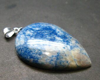Pendentif Shattuckite & Goethite 13 Carats - Cabochon Pierre Naturelle De Namibie, Neuf Avec étiquettes