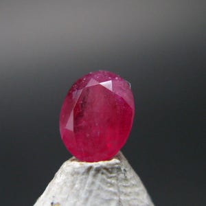 Beautiful Rare Gem Bixbite Red Beryl Emerald Cut Stone From Utah USA - 0.30 Carats - 4.9x4.0mm