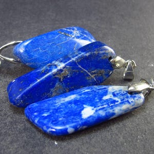 Lot of 3 Natural Lapis Lazuli Pendants From Afghanistan