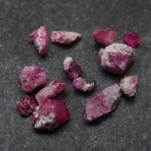 Nice Lot of Bixbite Red Emerald Beryl Crystals From Utah USA - 2.00 Carats