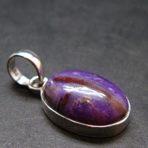 Sugilite Silver Pendant From South Africa - 1.0&quot;