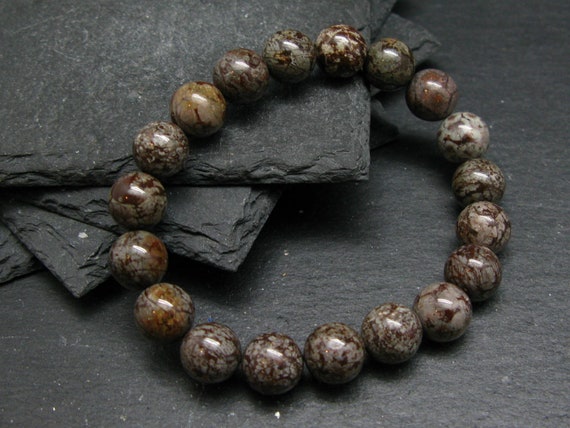 Vortexite Genuine Bracelet ~ 7 Inches  ~ 10mm Round Beads