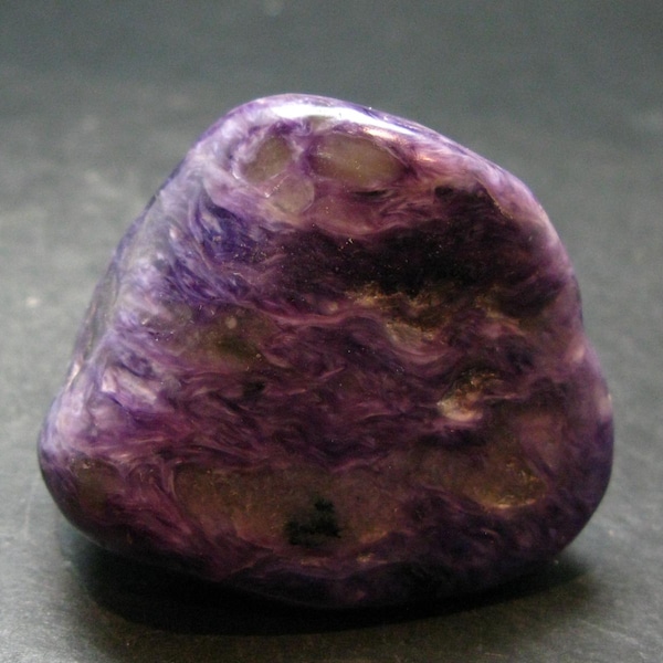 Large Nice Charoite Tumbled Stone from Russia - 80.69 Grams - 2.0"