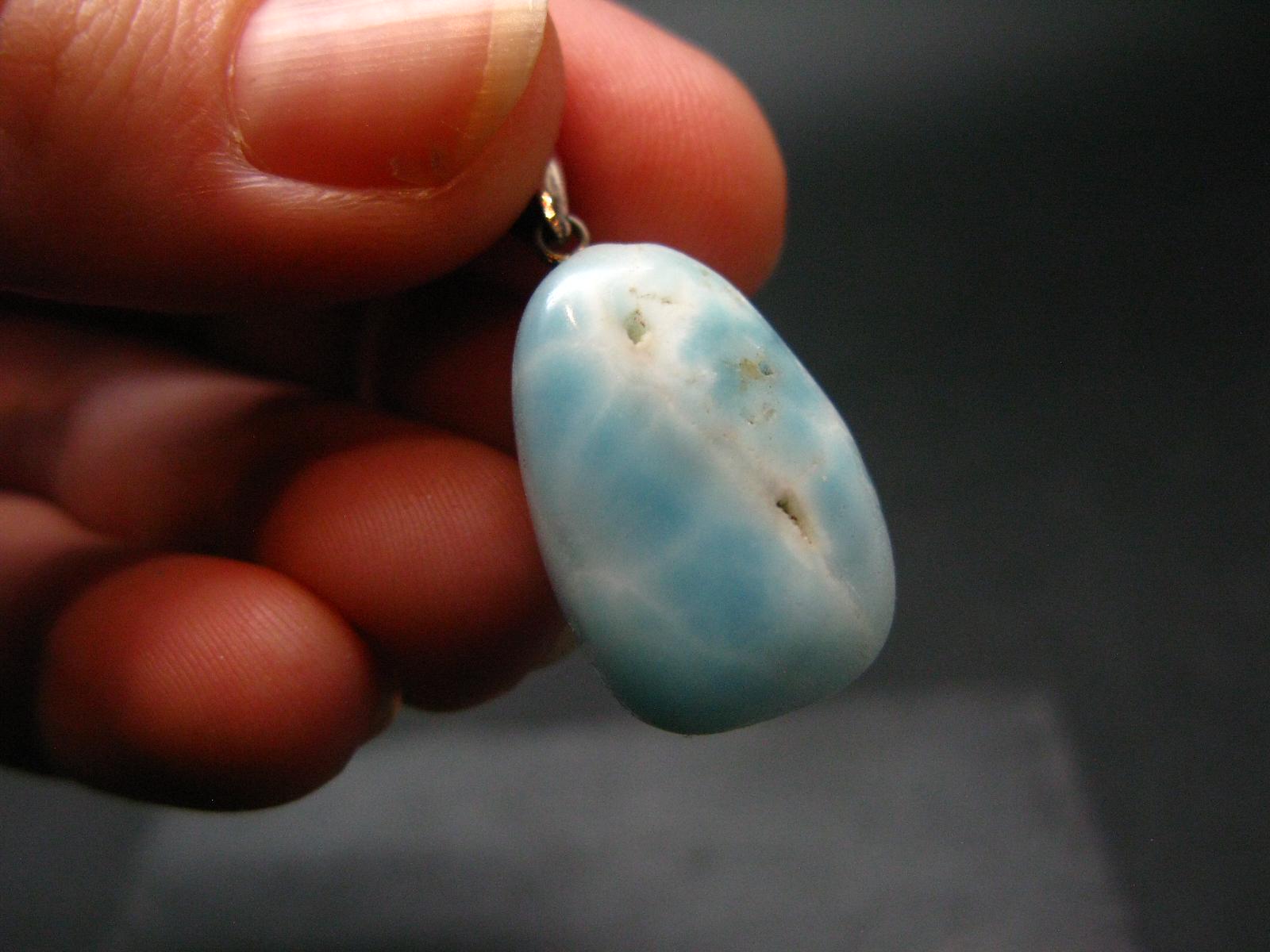 ドミニカ共和国産の希少なブルー ラリマー ペクトライト シルバー