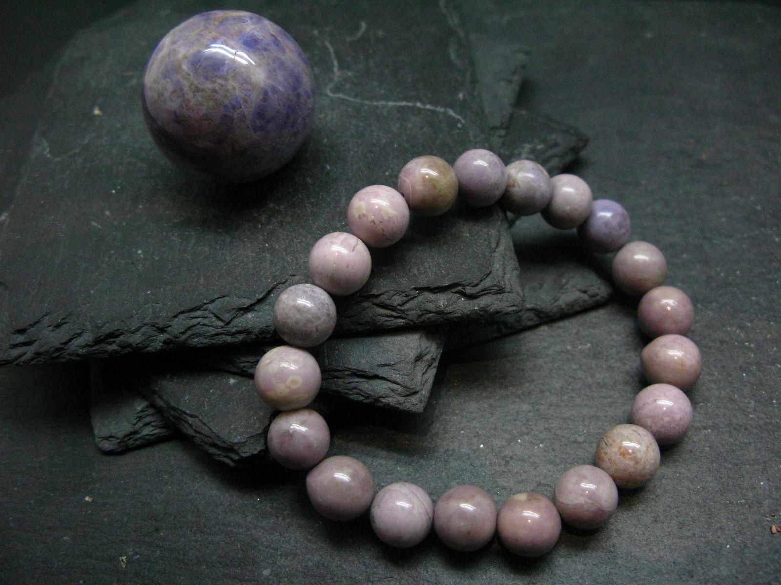 Bracciale Perline Rotonde Natural Pretty 6/8/10/12 Mm Pietra - Foto 7